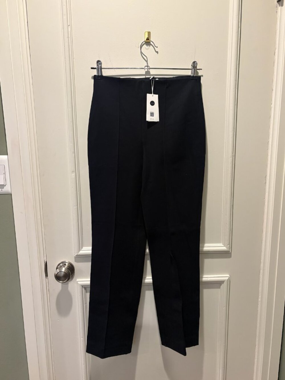 NWT SPANX Ponte Zero Slim Ankle Pants Black Petite S